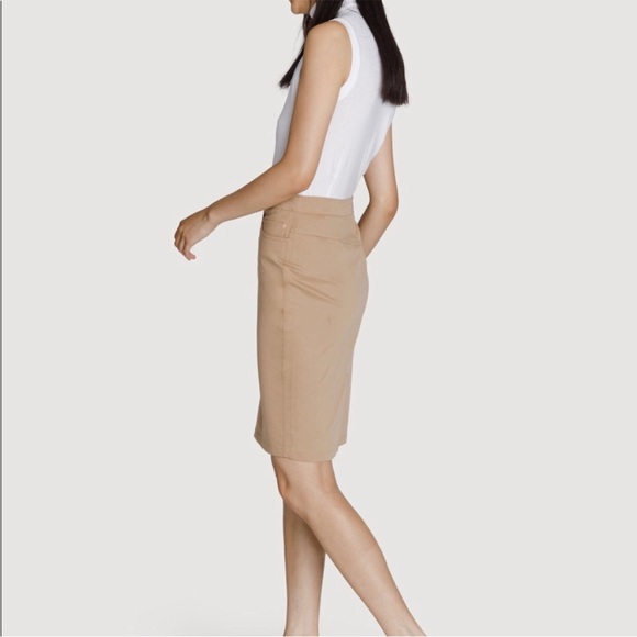 Kit and Ace Mainstay stretch skirt NWOT Khaki size 0 - Picture 2 of 13